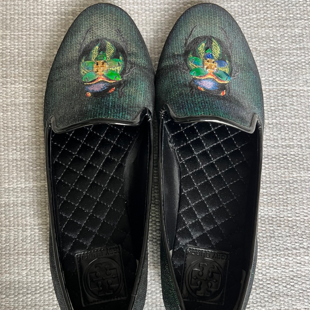 Tory Burch beetle loafers